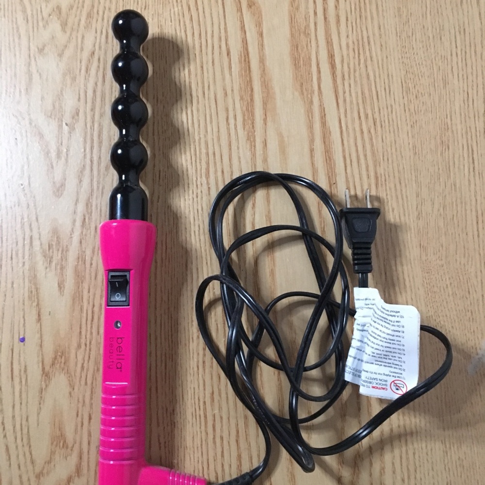 Bella Beauty Pink Curling Wand Iron